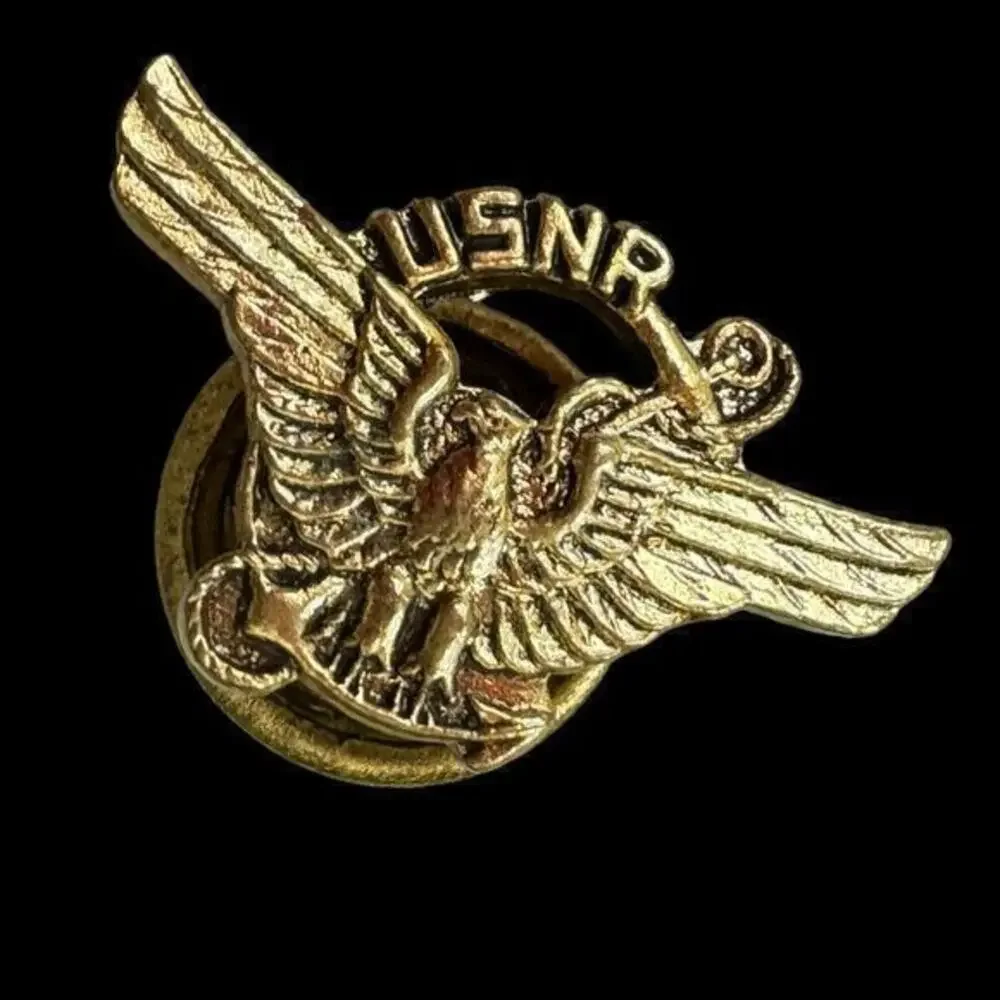 USNR Collar Button Hole Stud WWII United States Navy Reserve Vintage Military